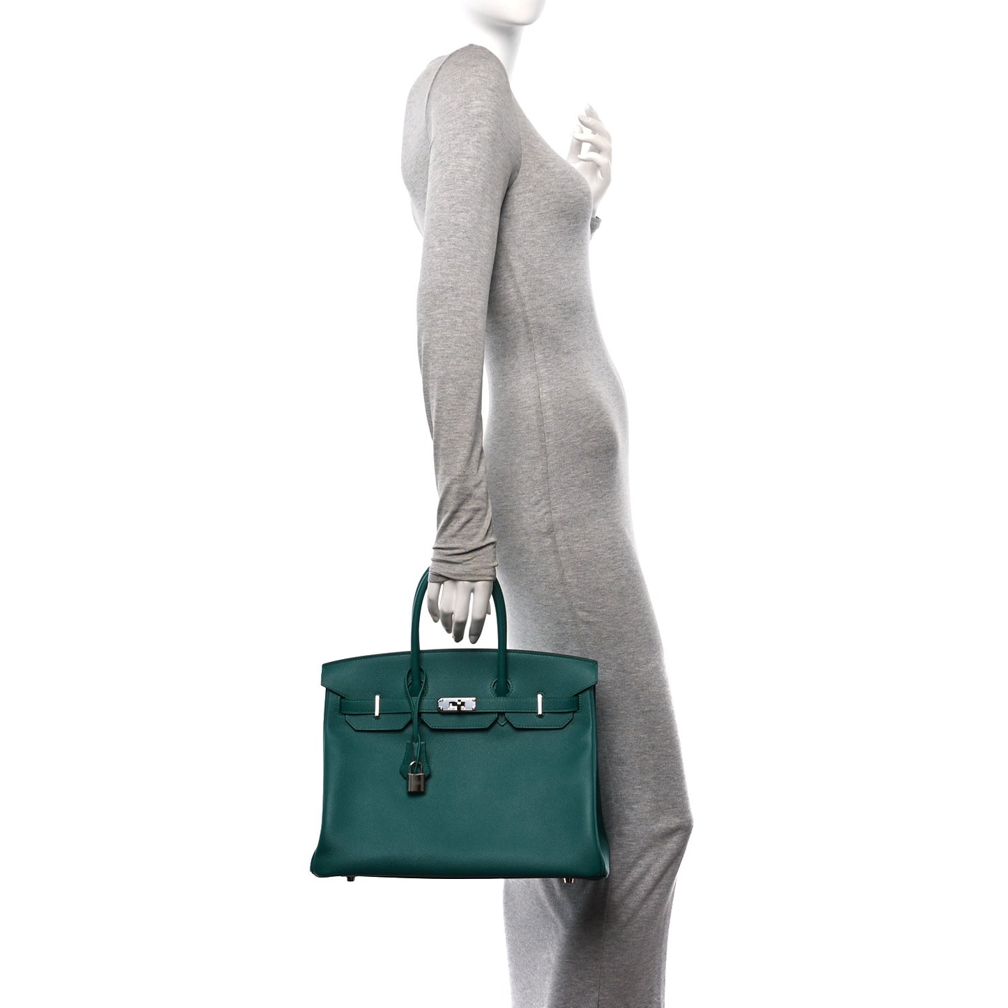 Epsom Birkin 35 Malachite