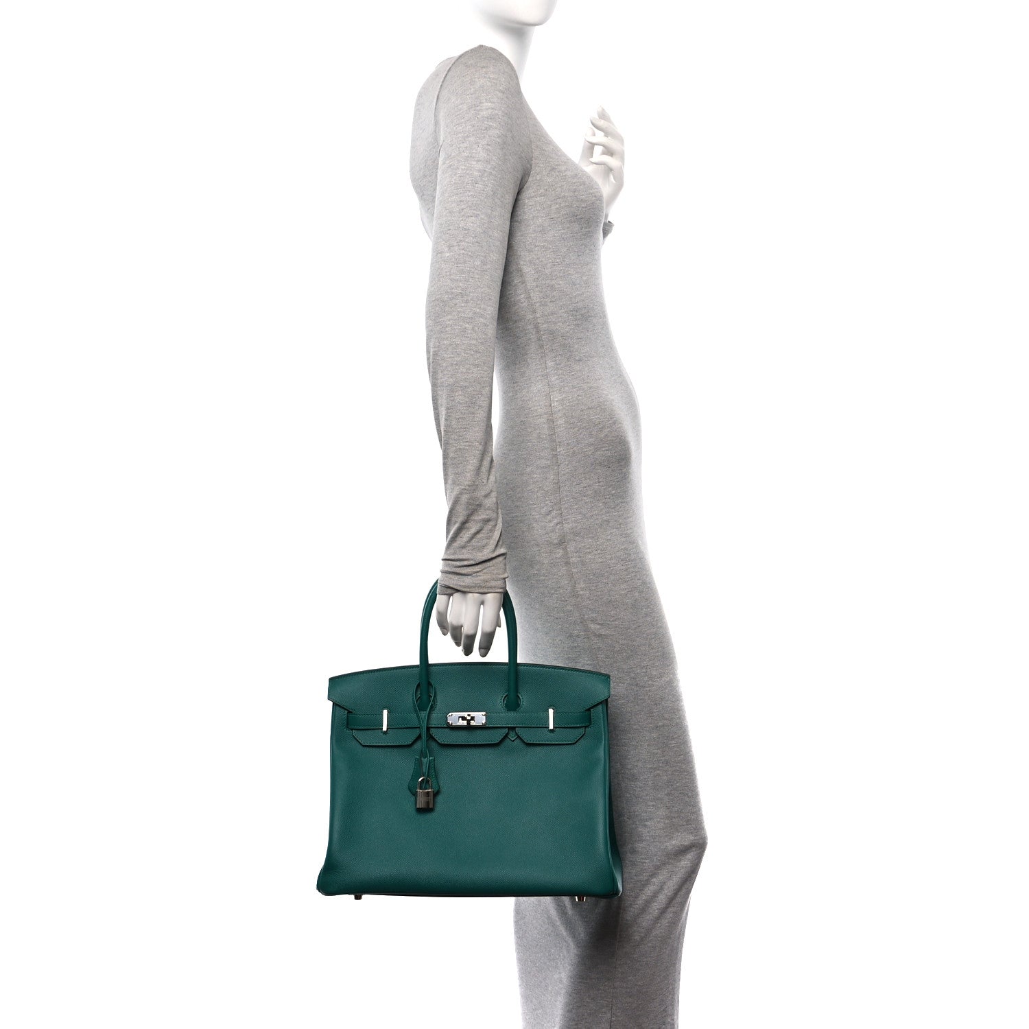 Hermes Epsom Birkin 35 Malachite 2 of 11