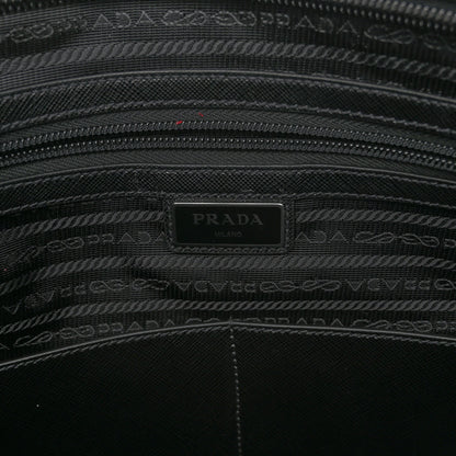Prada Tessuto Nylon Saffiano Tote Black 7 of 13