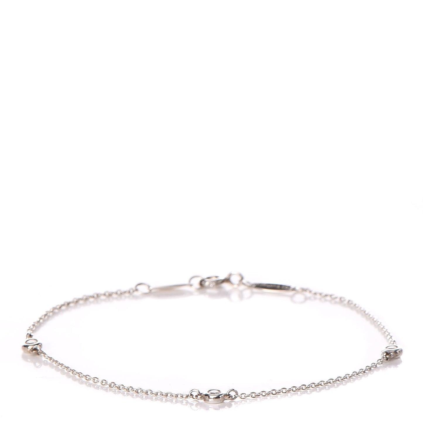 Sterling Silver Diamond .09ct Elsa Peretti Diamonds By The Yard Bracelet