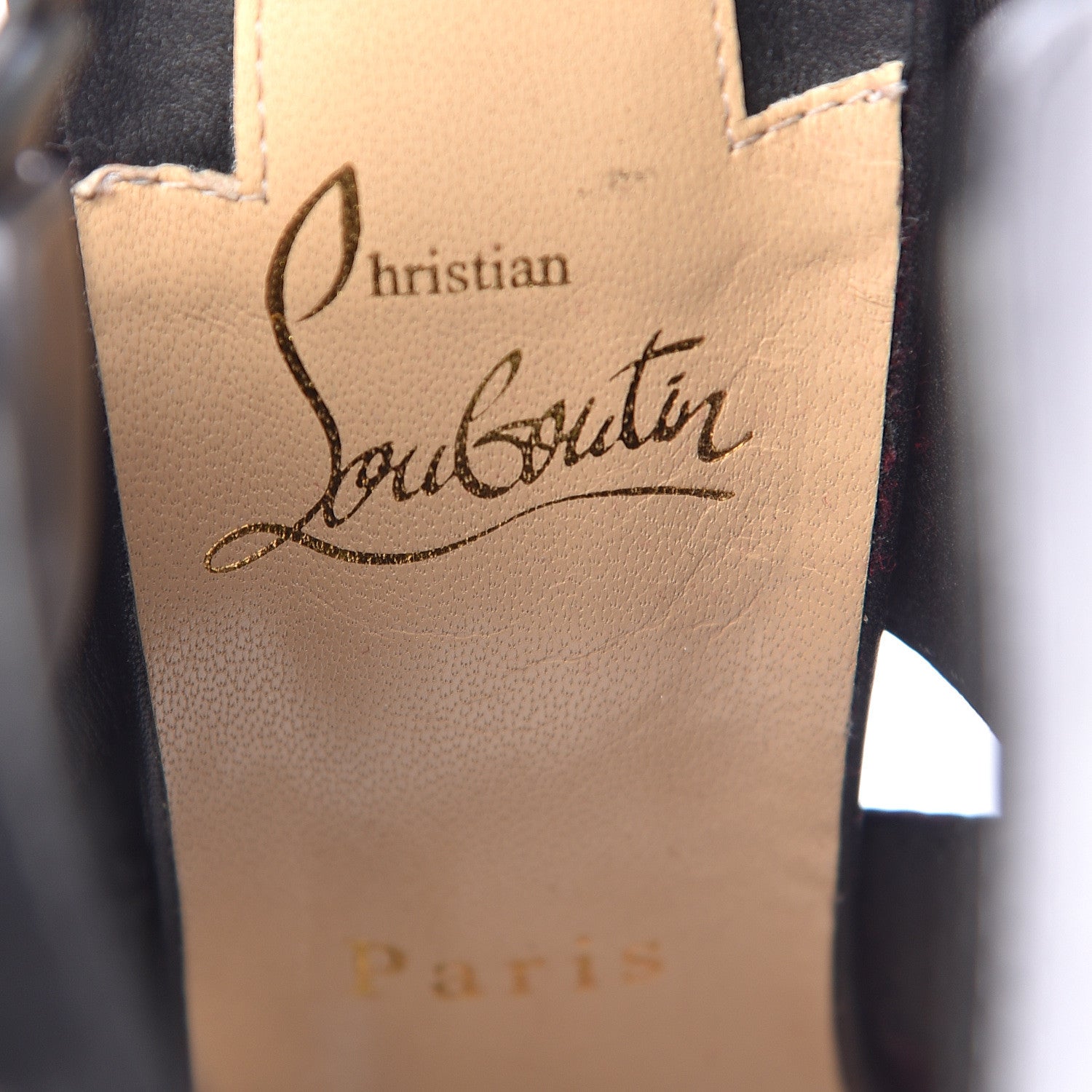 Christian Louboutin Calfskin Apron Lili 120 Pumps 39 Black 8 of 11