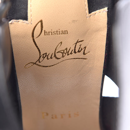 Christian Louboutin Calfskin Apron Lili 120 Pumps 39 Black 8 of 11