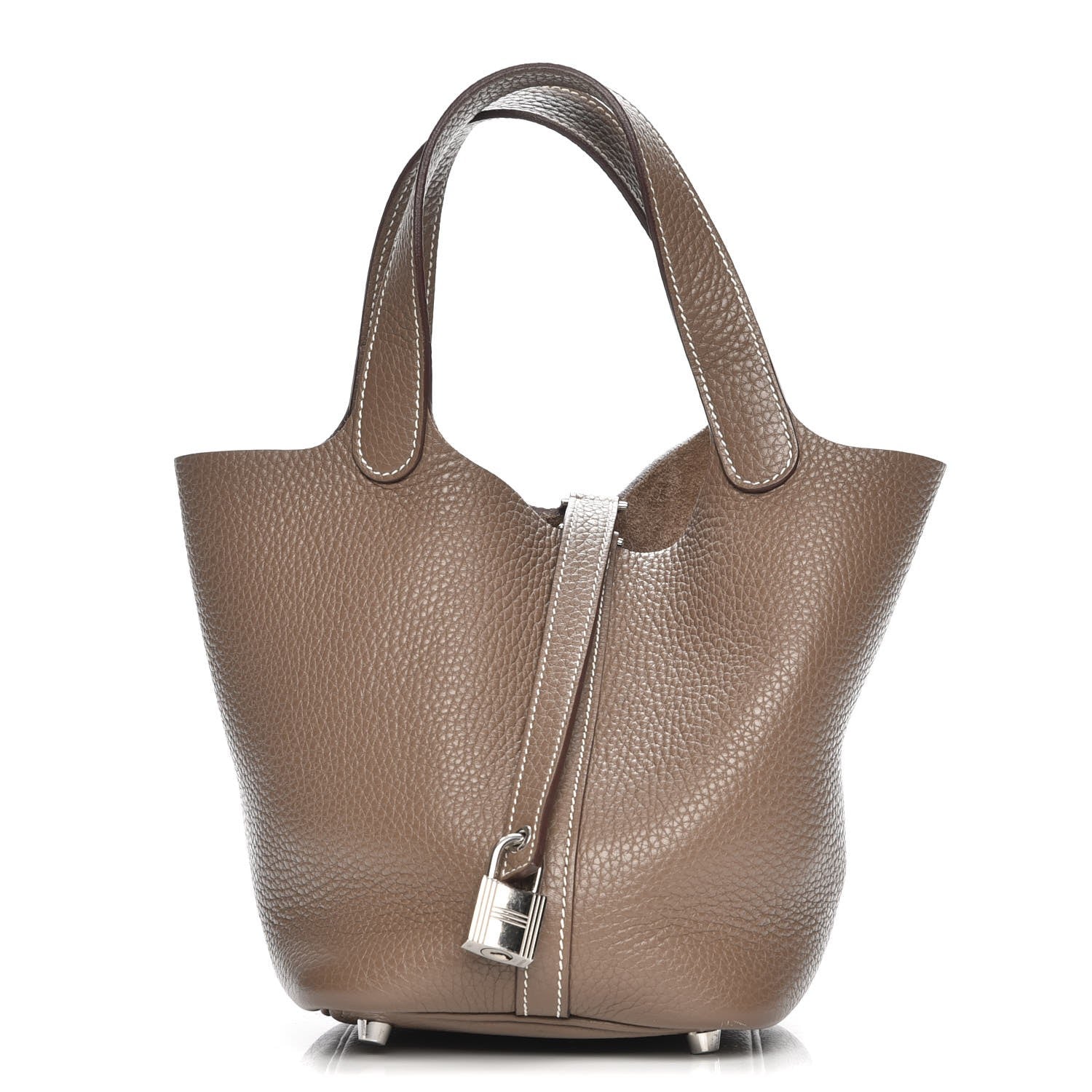 Hermes Taurillon Clemence Picotin Lock 18 PM Etoupe 1 of 8