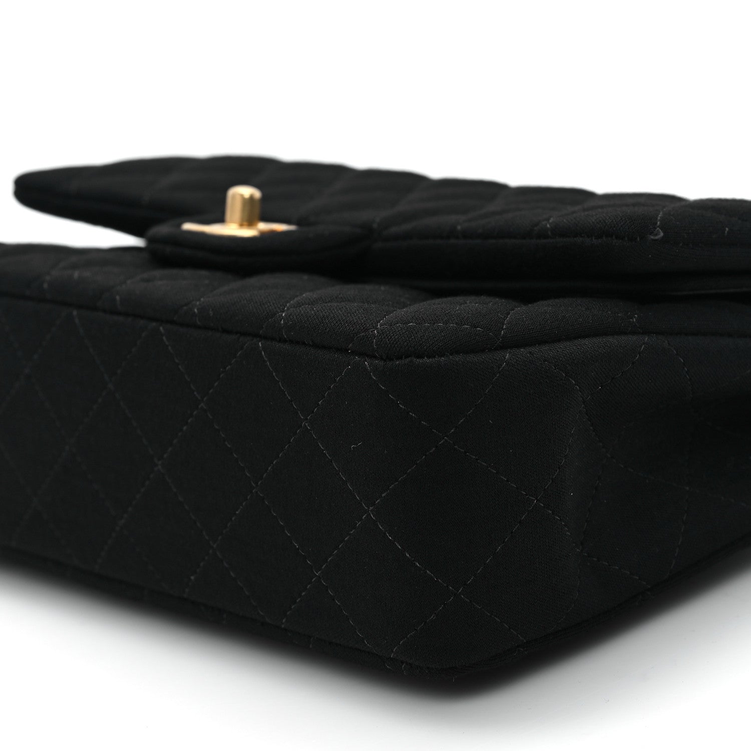 Chanel Jersey Quilted Medium Double Flap Black 10 of 10