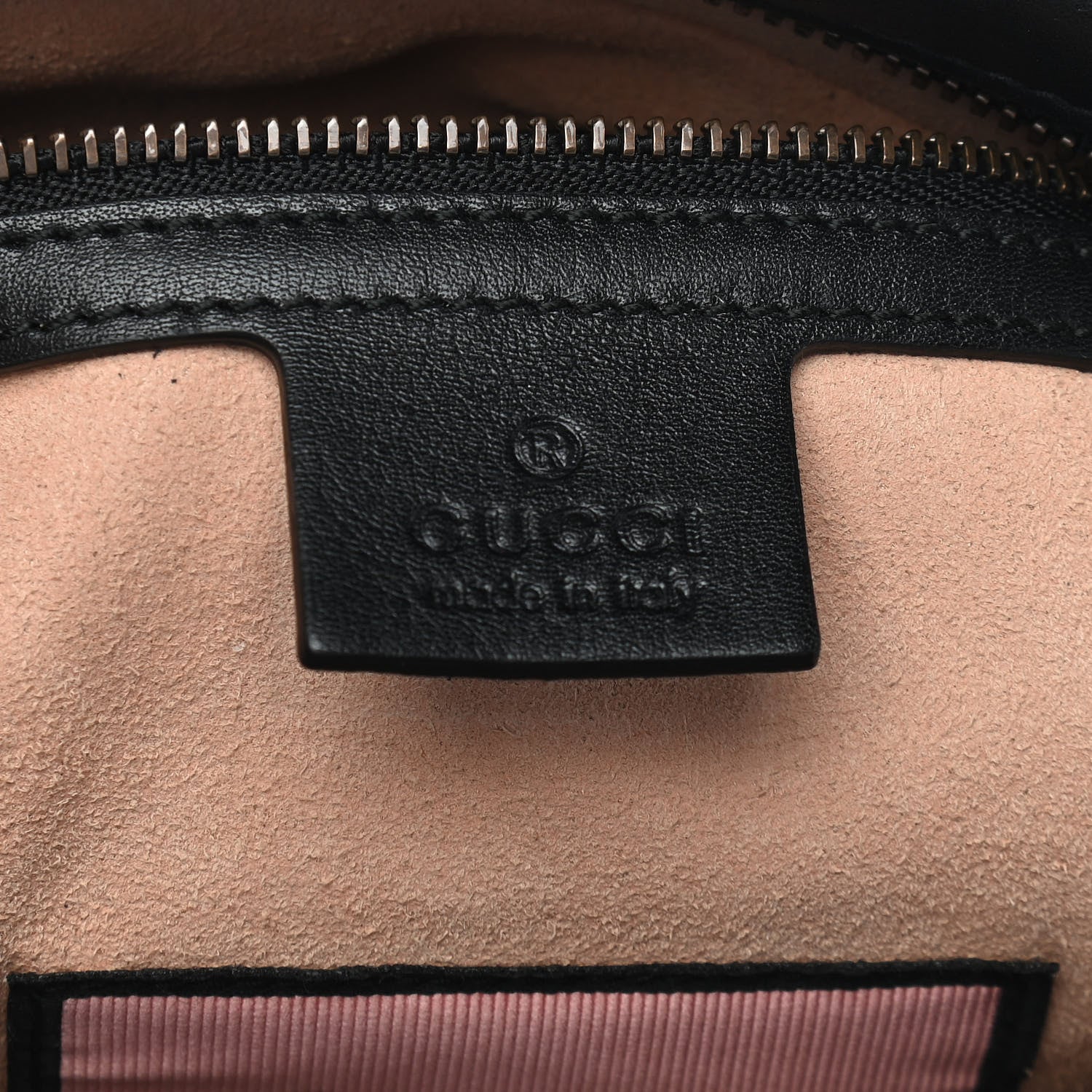 Gucci Calfskin Matelasse GucciGhost Medium GG Marmont Chain Shoulder Bag Black New Acquamarine 5 of 9