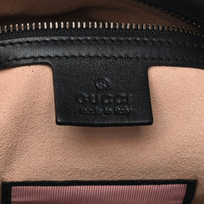 Gucci Calfskin Matelasse GucciGhost Medium GG Marmont Chain Shoulder Bag Black New Acquamarine 5 of 9