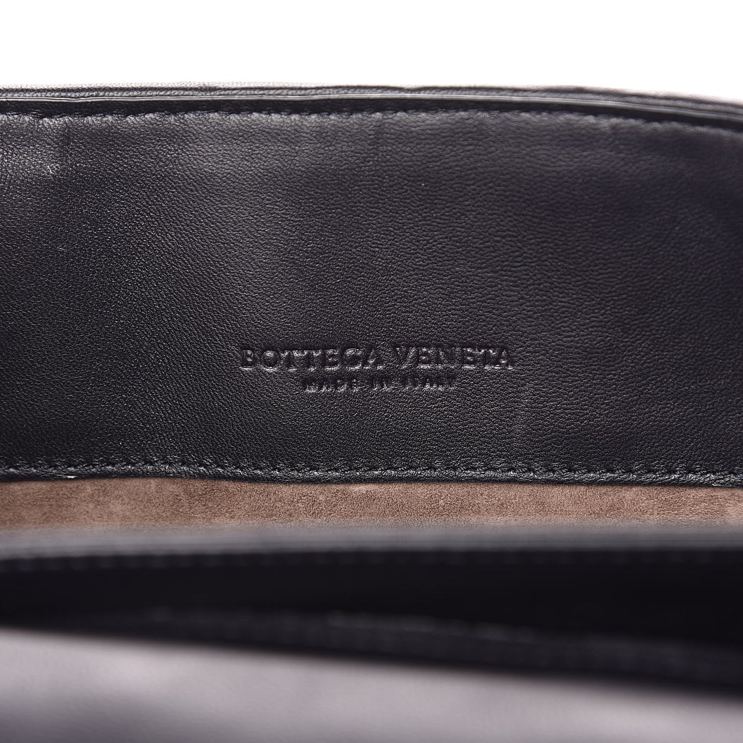 Nappa Ayers Intrecciato Top Handle Bag Black Light Grey