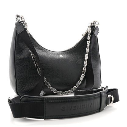 Givenchy Smooth Calfskin Small Moon Cut Out Shoulder Bag Black 3 of 13