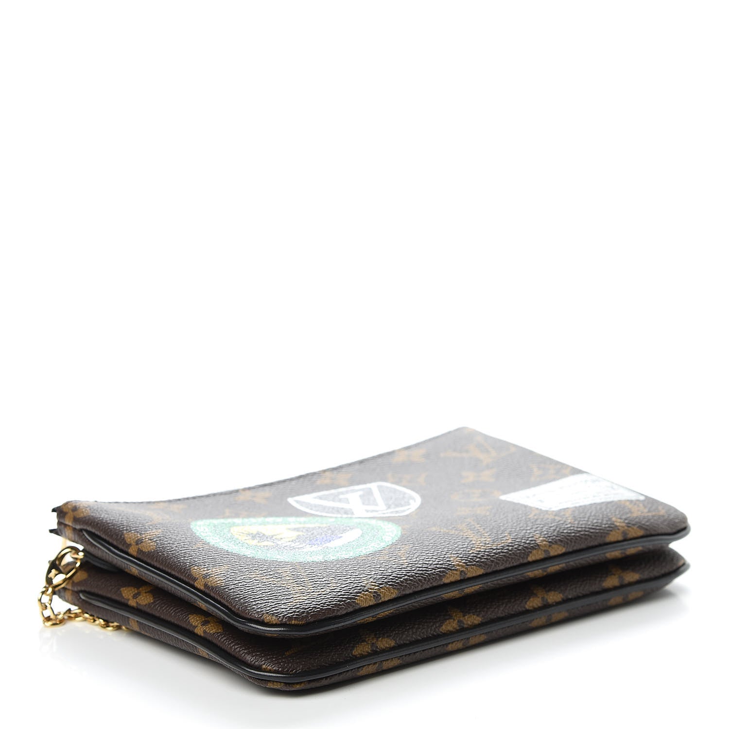Louis Vuitton Monogram World Tour Double Zip Pochette 4 of 12