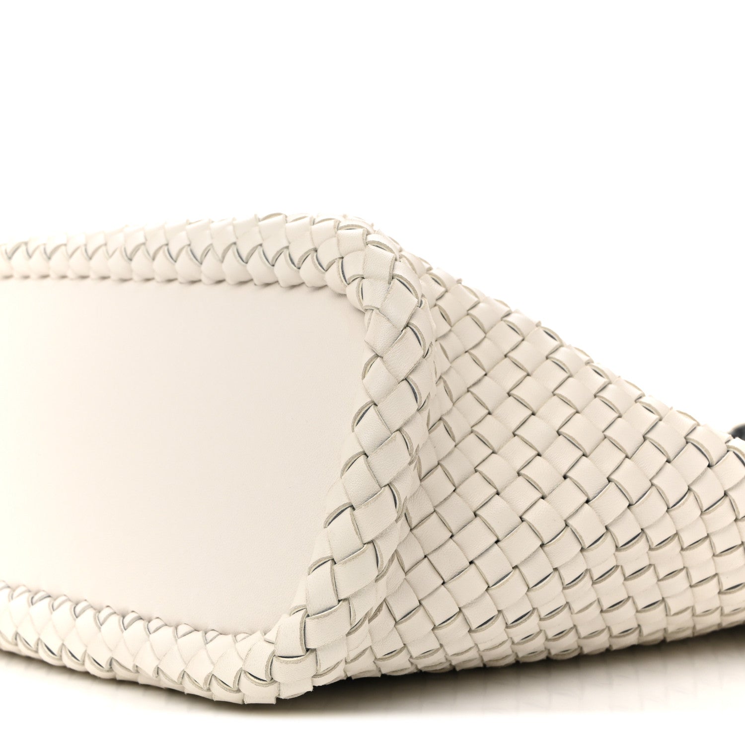 Bottega Veneta Nappa Intrecciato Bicolor Tote Bag Thunder White Silver 10 of 12