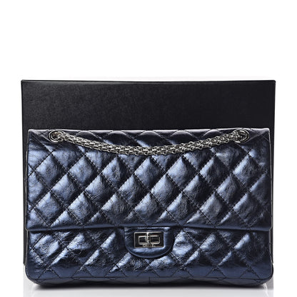 Chanel Metallic Calfskin Quilted 2.55 Reissue 226 Flap Marine Fonce 12 of 12