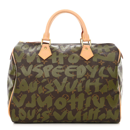 Louis Vuitton Monogram Graffiti Speedy 30 Kaki 1 of 13