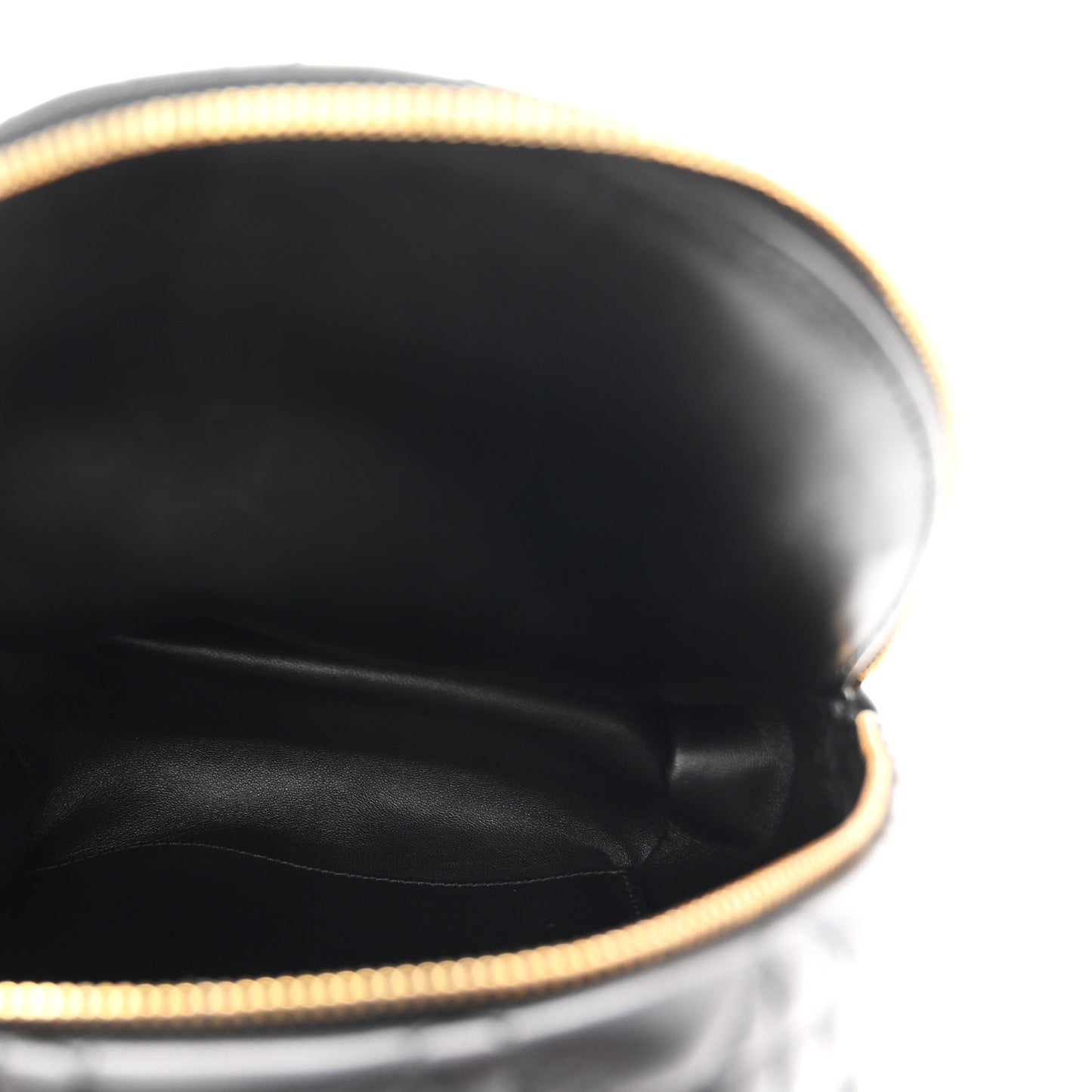Lambskin Cannage Mini Backpack Black