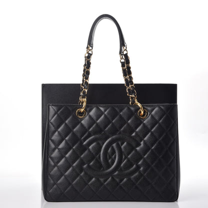 Chanel Caviar Quilted Grand Shopping Tote GST Black 8 of 8