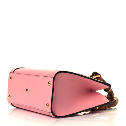 Gucci Wonka Grain Calfskin Mini Diana Tote Bag Wild Rose Fuxia Fluo 6 of 7
