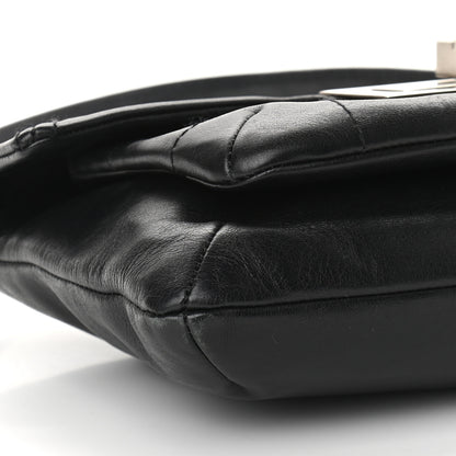 Chanel Lambskin Mademoiselle Chocolate Bar Shoulder Bag Black 8 of 10