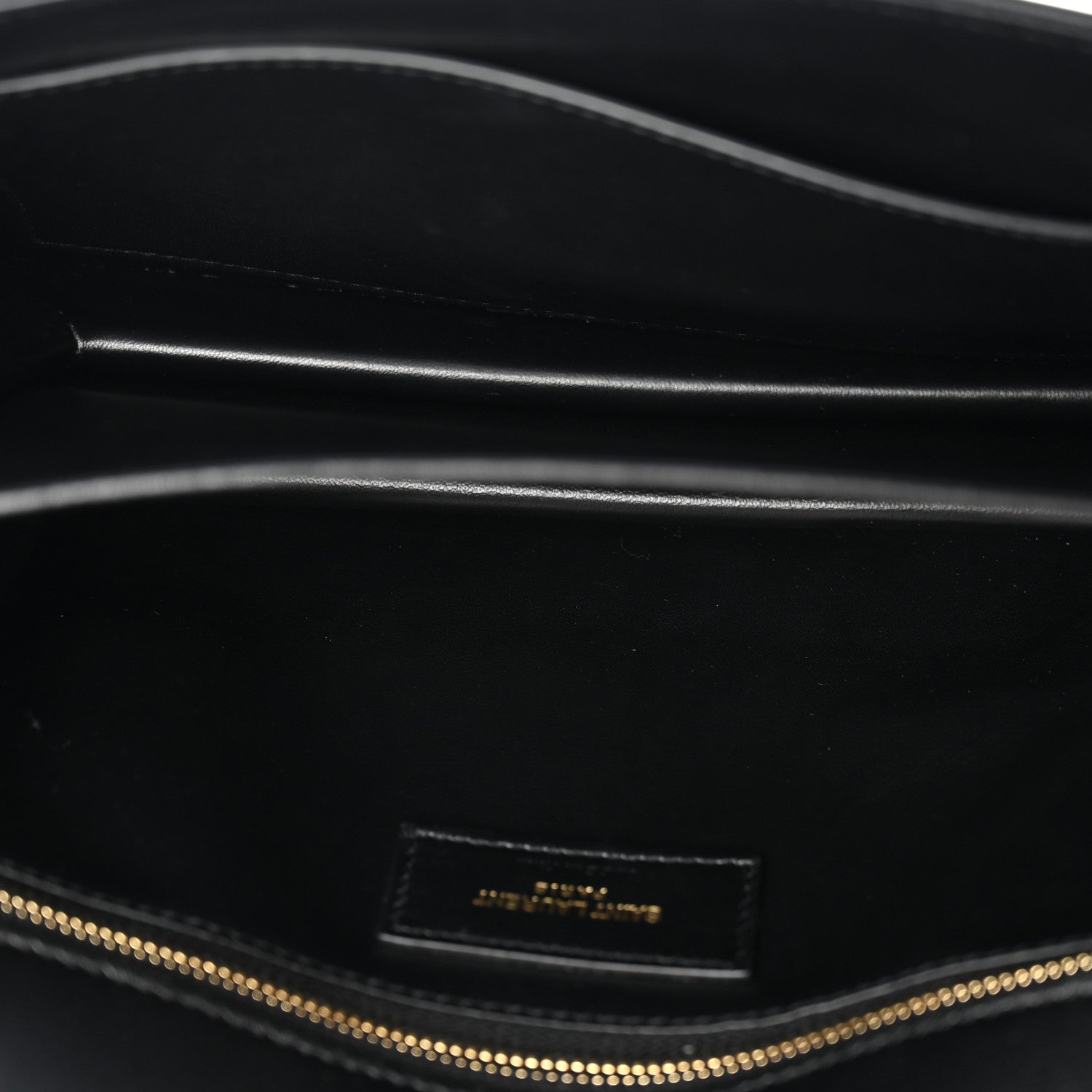Saint Laurent Smooth Calfskin Le Maillon Satchel Black 5 of 12