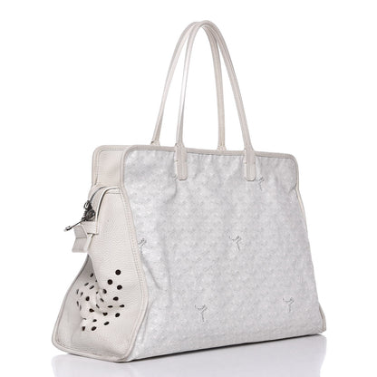 Goyard Goyardine Sac Hardy Pet Carrier PM White 3 of 16
