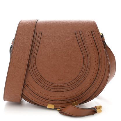 Chloe Calfskin Medium Marcie Round Crossbody Bag Tan 1 of 10
