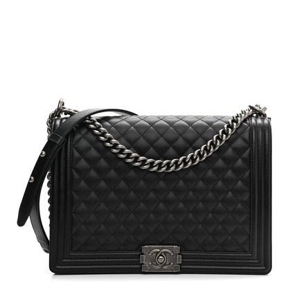 Chanel Caviar Quilted Large Boy Flap Black 1 of 11
