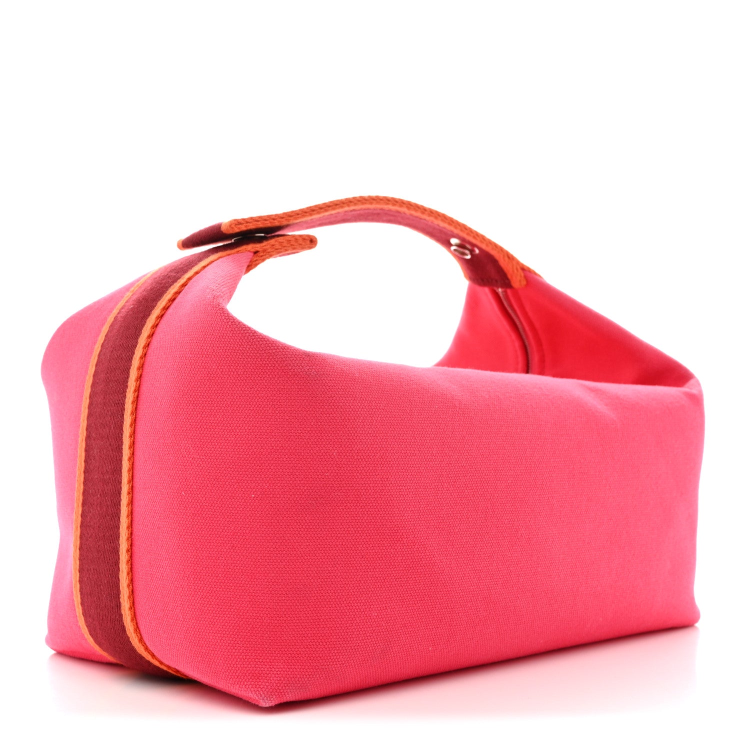 Hermes Canvas Large Bride-A-Brac Pouch Hibiscus 3 of 6