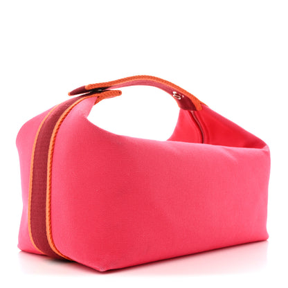 Hermes Canvas Large Bride-A-Brac Pouch Hibiscus 3 of 6