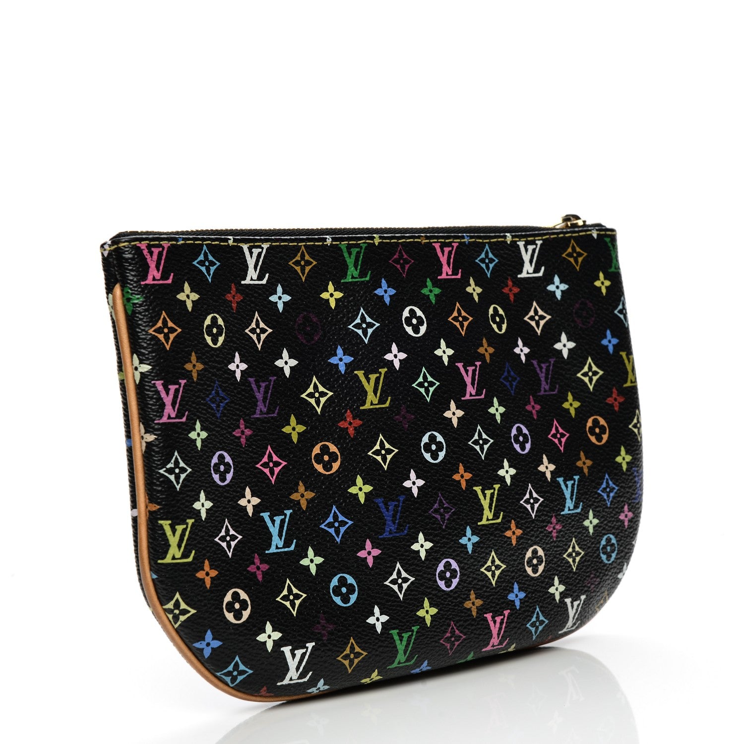 Louis Vuitton Monogram Multicolor Pochette Plate GM Black 3 of 7