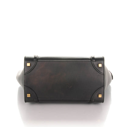 Celine Smooth Calfskin Mini Luggage Black 5 of 9