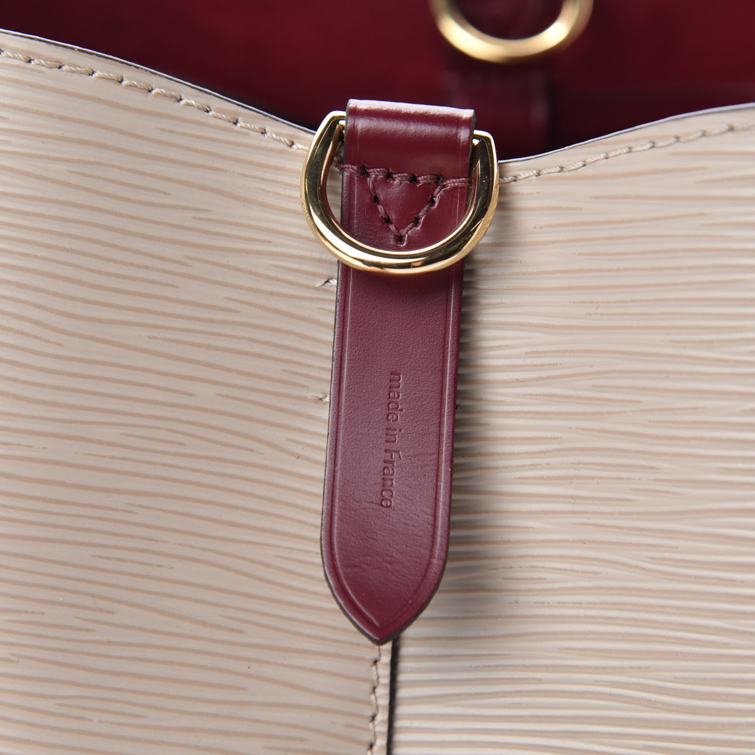 Louis Vuitton Epi Neonoe BB Galet Grenat 9 of 10