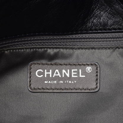 Chanel Lambskin Patent Calfskin Brooklyn Patchwork Flap Black 6 of 7