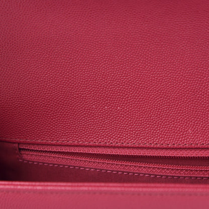 Chanel Caviar Quilted New Medium Boy Flap Dark Pink 12 of 12