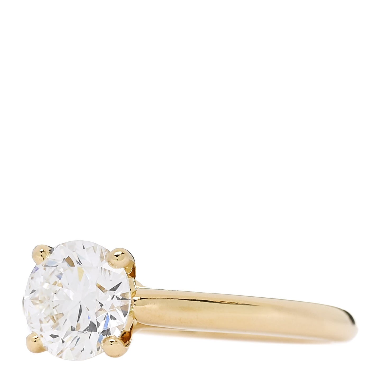 18K Yellow Gold Diamond 1.20ct 1895 Solitaire Engagement Ring 52 6