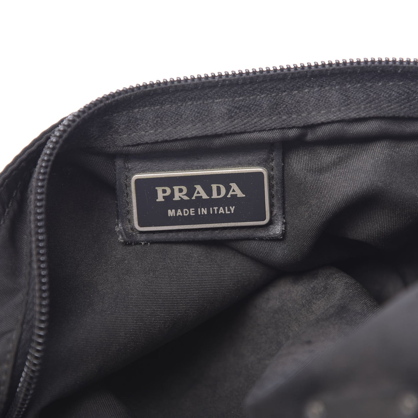 Nylon Flat Messenger Bag Black