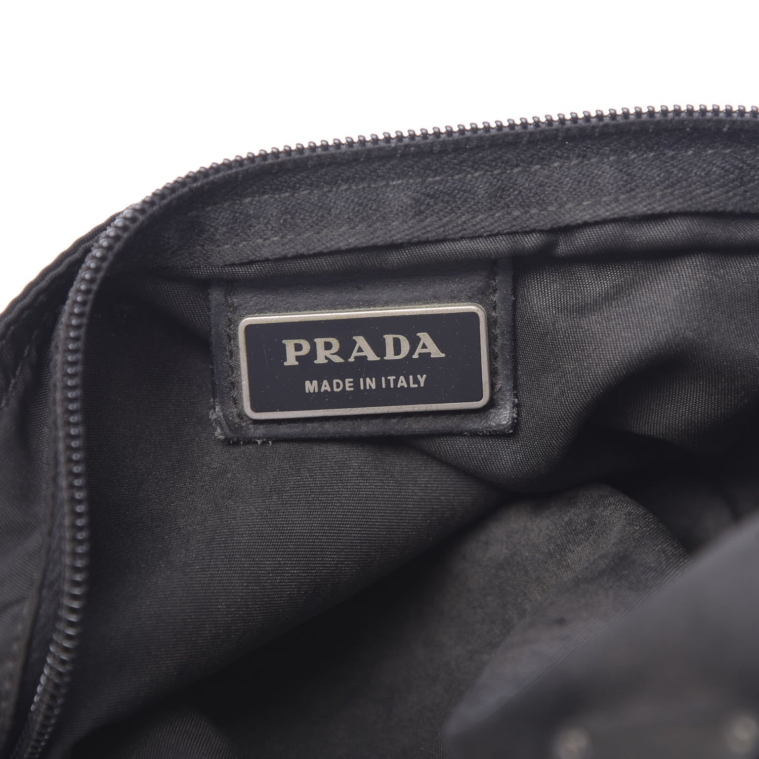 Prada Nylon Flat Messenger Bag Black 8 of 15