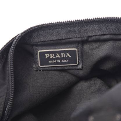 Prada Nylon Flat Messenger Bag Black 8 of 15