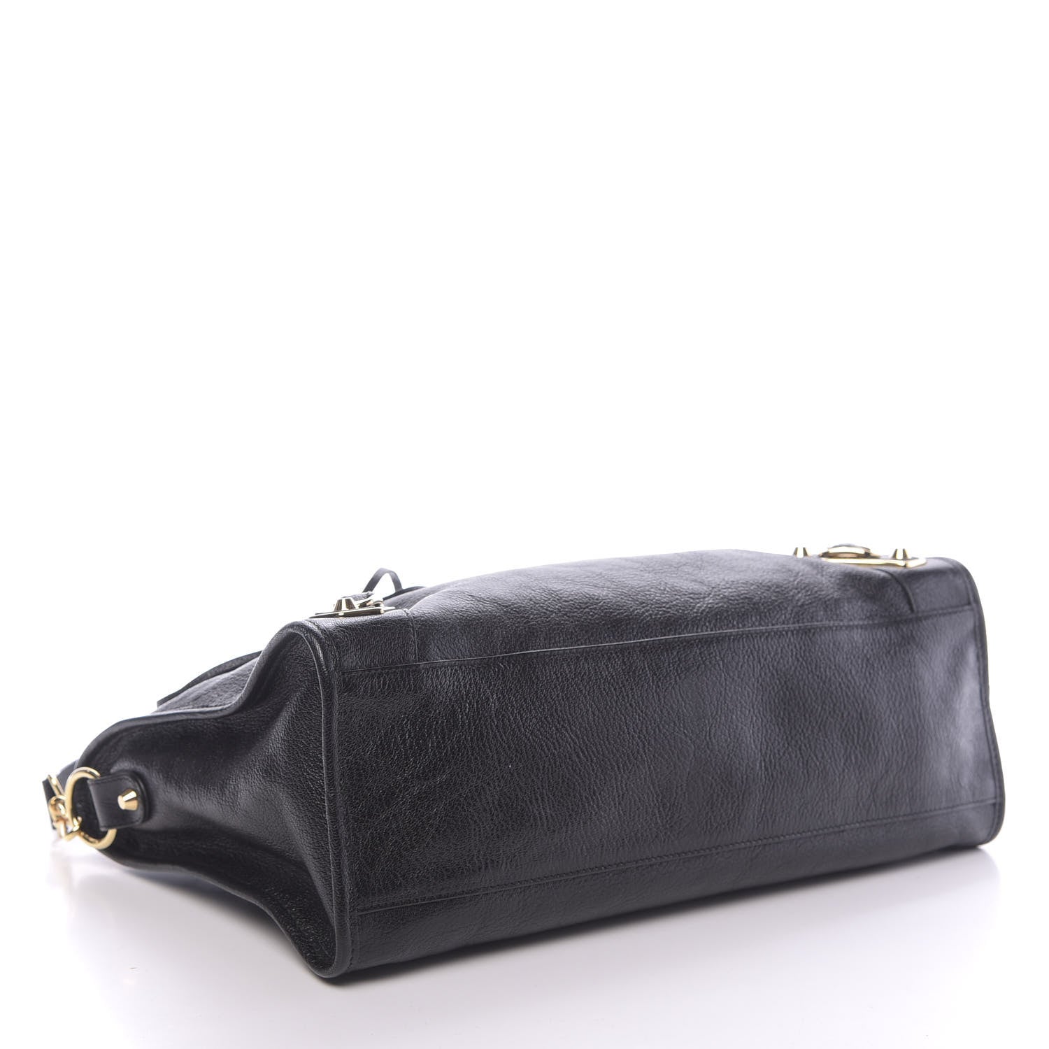 Balenciaga Chevre Gold Metallic Edge Hardware City Black 4 of 11