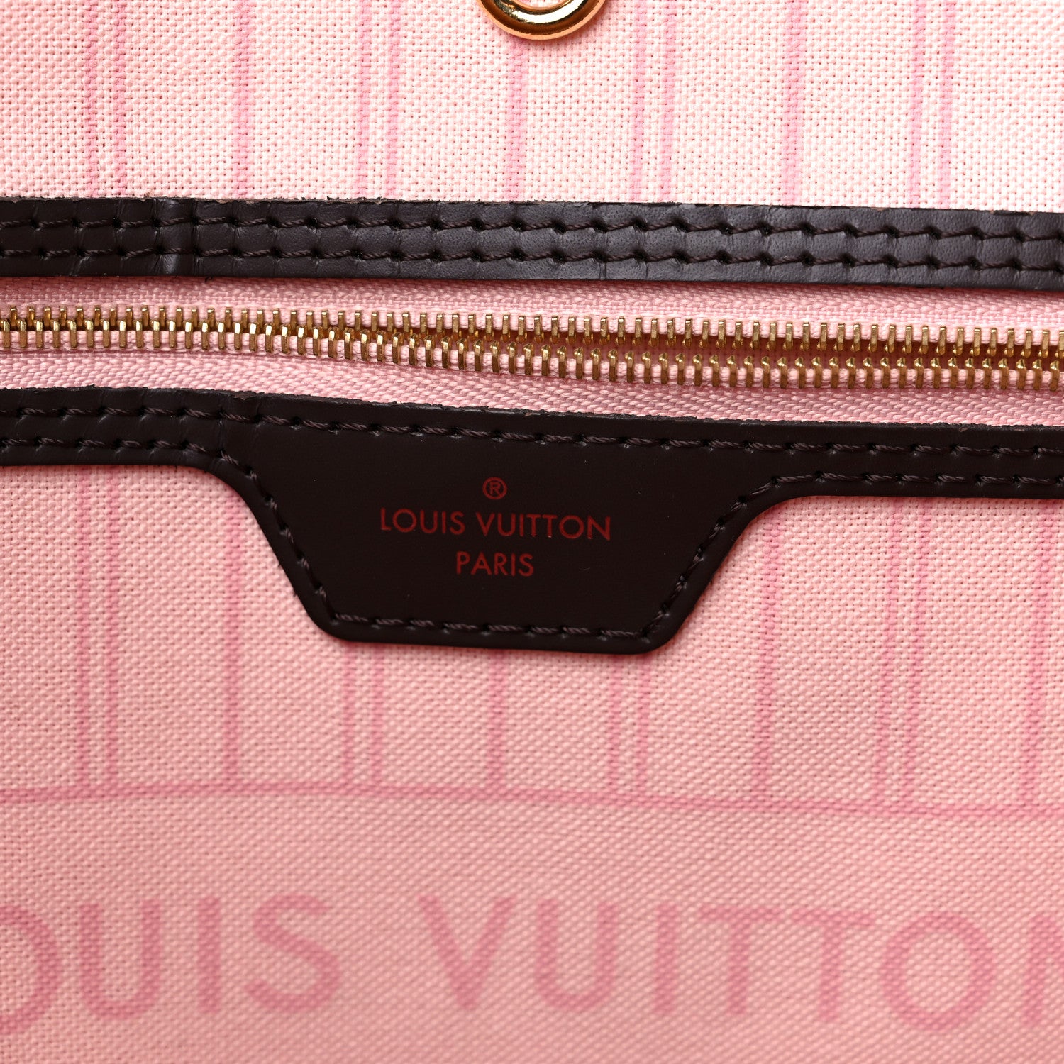 Louis Vuitton Damier Ebene Neo Neverfull MM Rose Ballerine 6 of 15