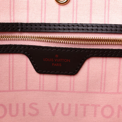 Louis Vuitton Damier Ebene Neo Neverfull MM Rose Ballerine 6 of 15