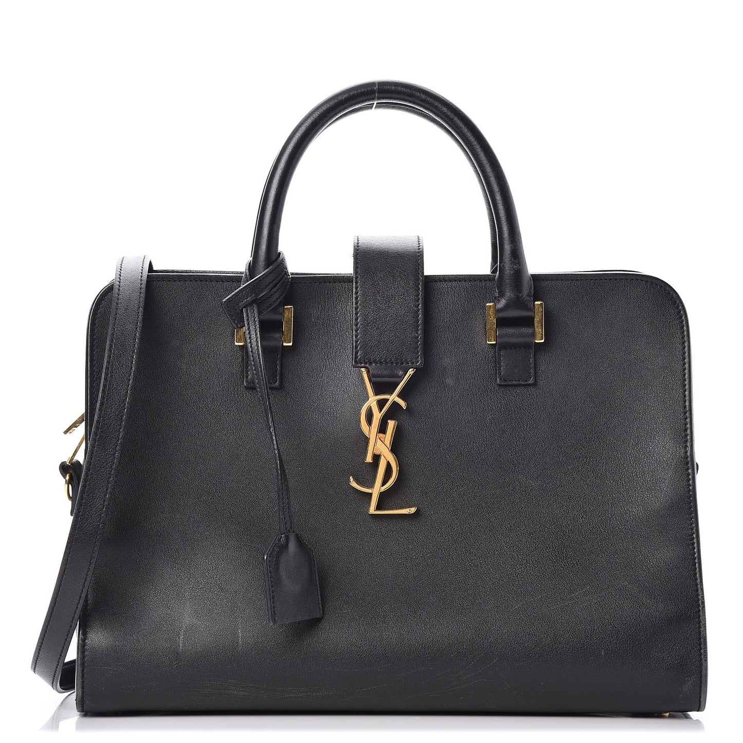 Calfskin Small Monogram Cabas Black