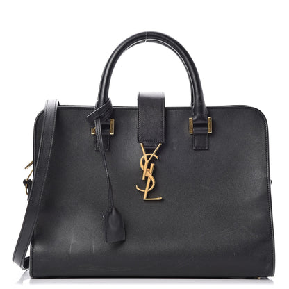 Saint Laurent Calfskin Small Monogram Cabas Black 1 of 15