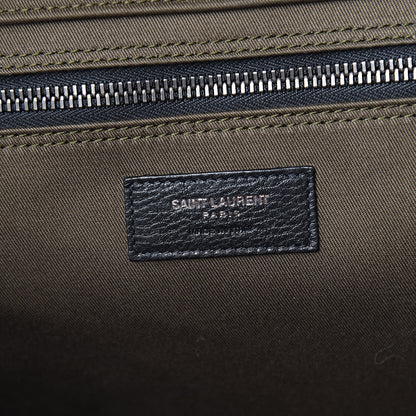 Saint Laurent Linen Calfskin Rive Gauche Tote Khaki 6 of 10