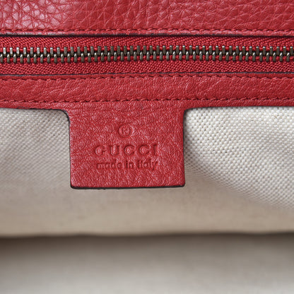 Gucci Cellarius Calfskin Large GG Marmont Shoulder Bag Vulcanic Red 8 of 16