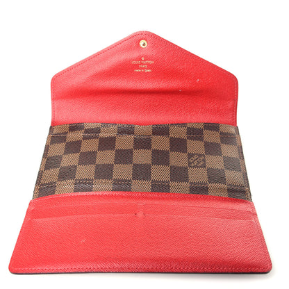 Louis Vuitton Damier Ebene Josephine Wallet Red 11 of 14