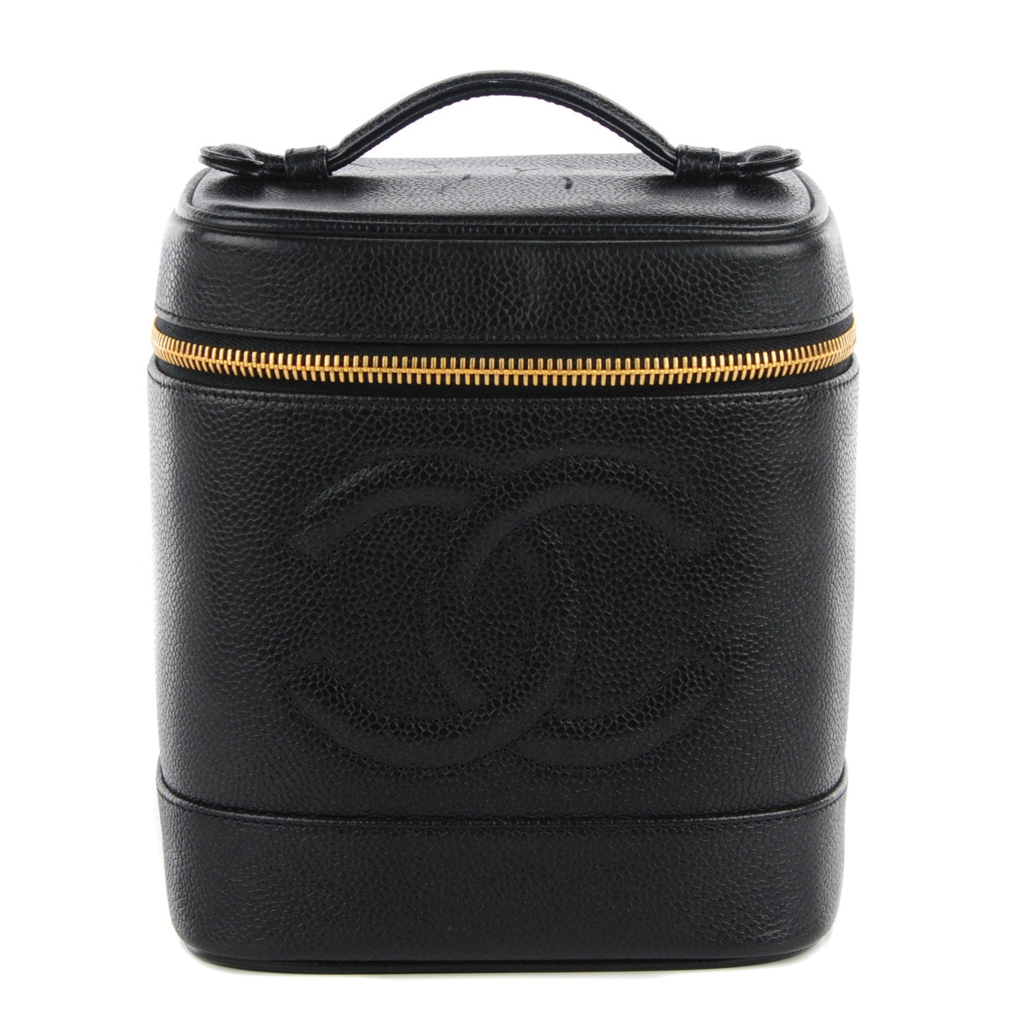 Chanel Caviar Vanity Cosmetic Case Black 1 of 9