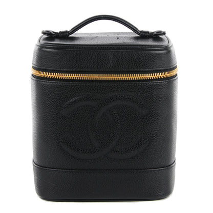 Chanel Caviar Vanity Cosmetic Case Black 1 of 9