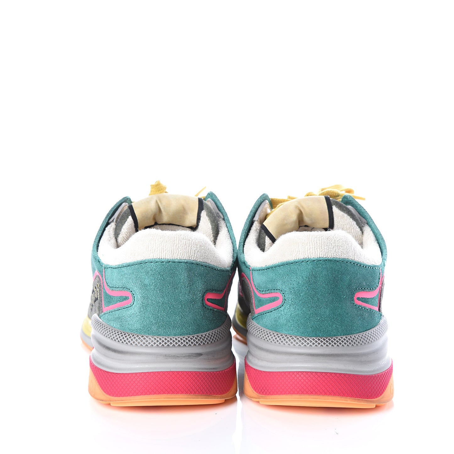 Suede Calfskin Womens Ultrapace Sneakers 37 Green