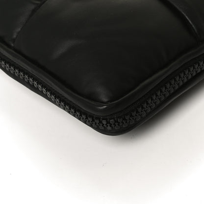 Bottega Veneta Calfskin Maxi Intrecciato Puffy Laptop Pouch Black 9 of 10