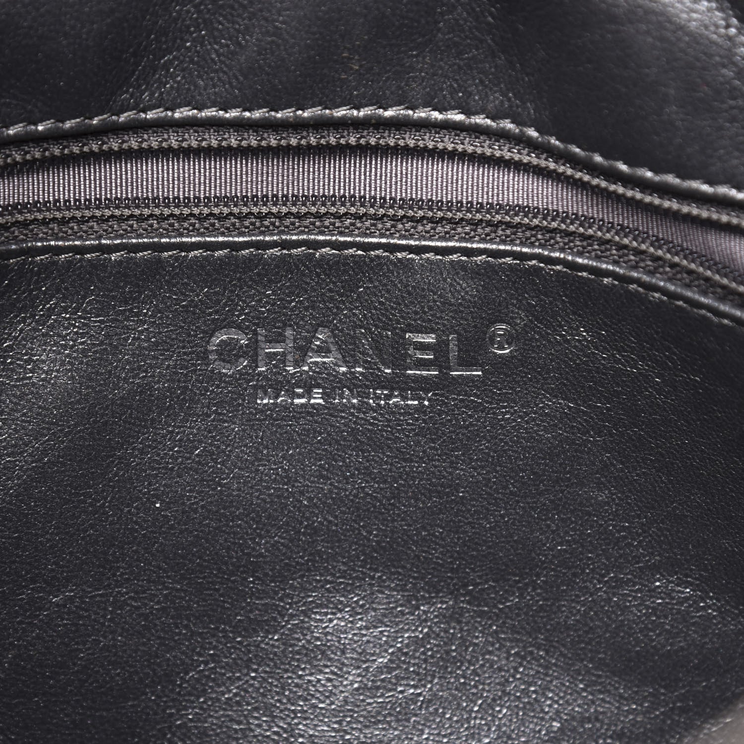 Chanel Metallic Aged Calfskin Quilted Medium Reissue Camera Case Dark Silver 7 of 9
