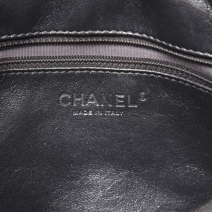 Chanel Metallic Aged Calfskin Quilted Medium Reissue Camera Case Dark Silver 7 of 9
