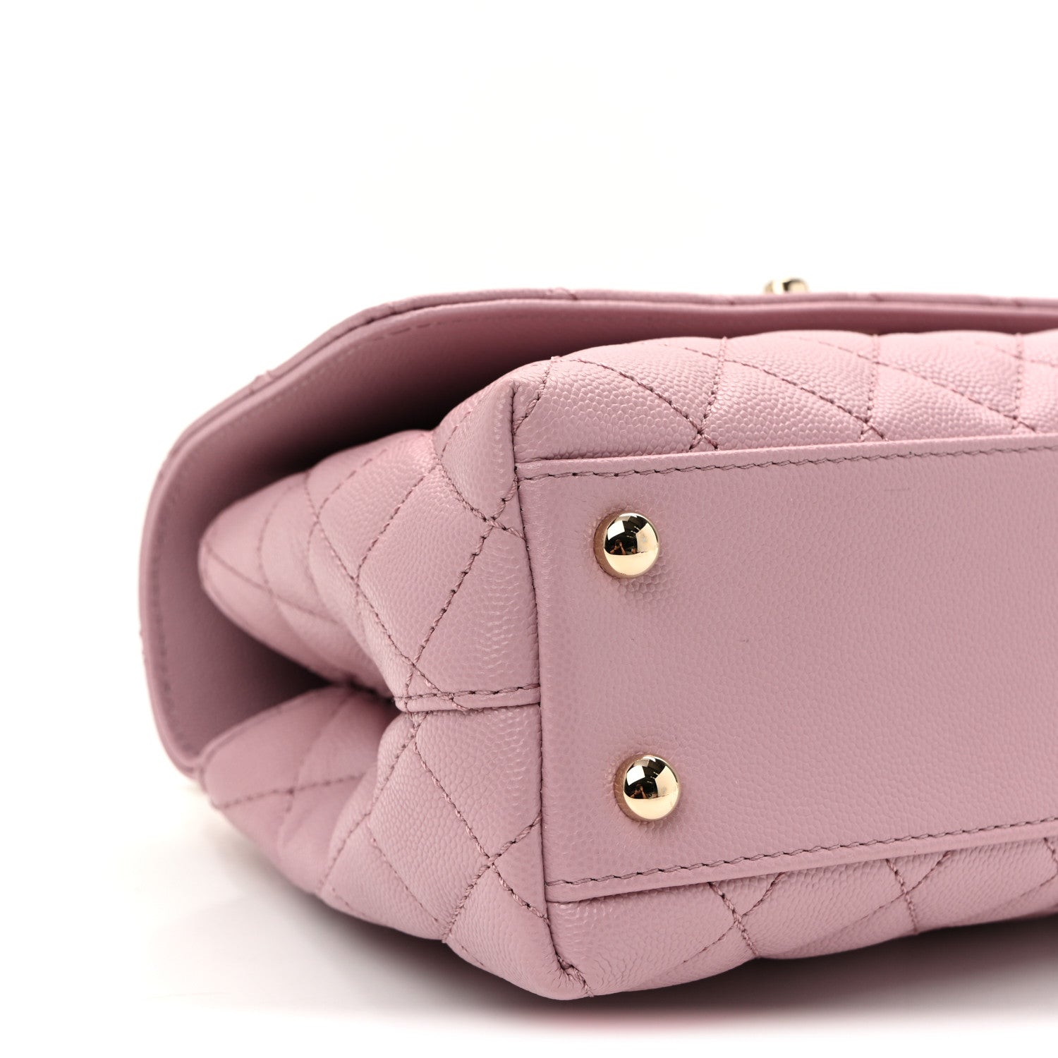 Chanel Caviar Quilted Mini Coco Handle Flap Light Pink 9 of 10